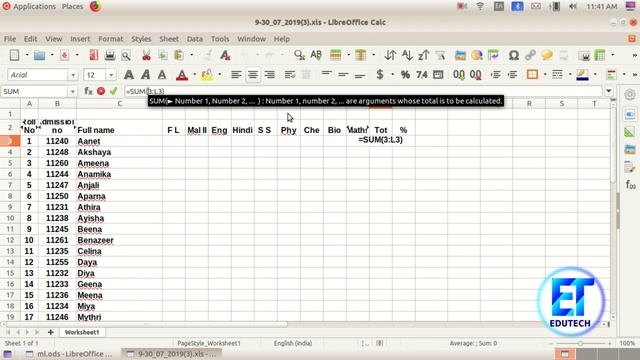 How to Create a Marklist using Libre Office Calc смотреть онлайн