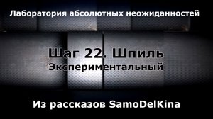 Из рассказов SamoDelKina. Шаг 22. Шпиль Экспериментальный.