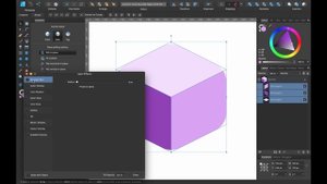 Affinity Designer Tutorial - Isometric Cube with Rounded Corners and Smooth Edges