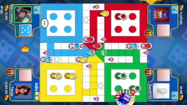 Ludo game in 4 players | Ludo king new update gams poki , 234 play game , live lodo  gameplay #302
