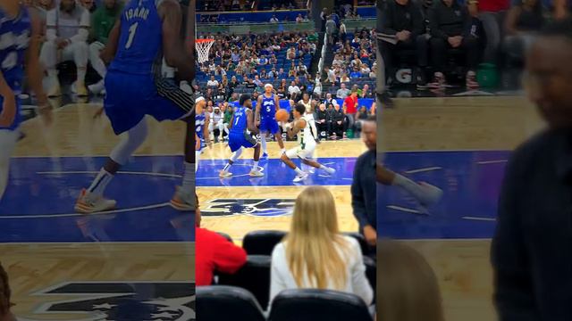 Jonathan Isaac's quick reflex blocks Beauchamp, swipes ball to Suggs at Kia Center 🏀 🔥