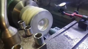 Проточка донца поршня ДВС ( снятие 0,14 мм с донца )