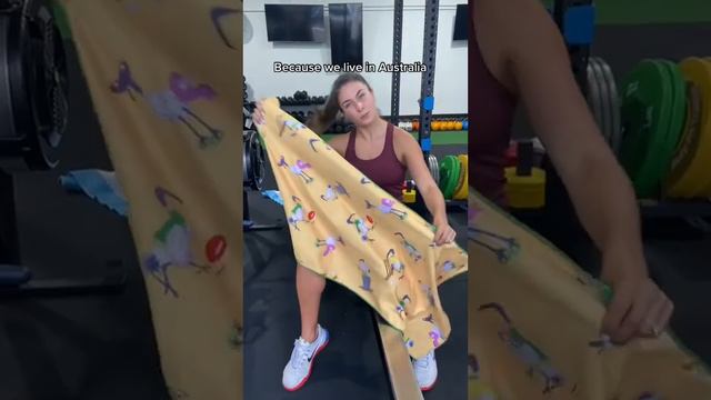 When you create the most controversial gym towel… 😱