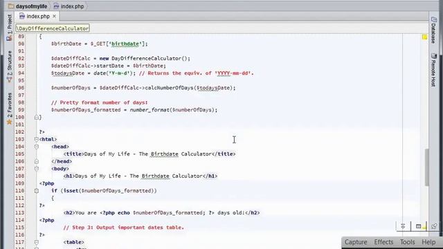 Learn To Code - Lesson 1.3: Number of Days v2 [time lapse]