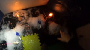 Ночная ловля корюшки на Кронштадтской дамбе в январе 2021 года.