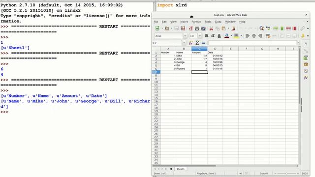 How to read .xls (Excel) files with Python - Tutorial смотреть онлайн