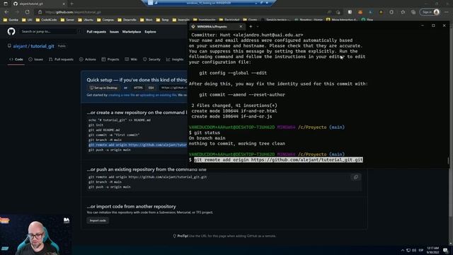Tutorial - Git desde 0 en Windows con Github y resolución de conflictos смотреть онлайн
