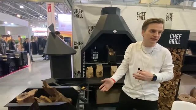 Уличный гриль-барбекю и дрова для копчения смотреть онлайн