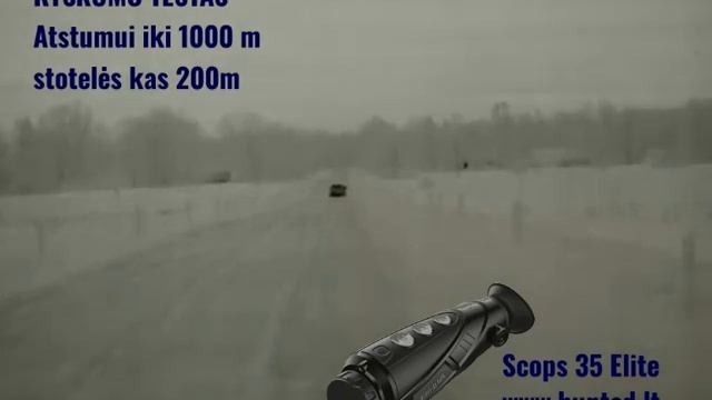 Night Peral Termovizoriaus Scops 35 Elite ryškumo testas iki 1000m, su stotelėmis kas 200m смотреть онлайн