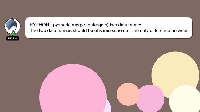 PYTHON : pyspark: merge (outer-join) two data frames