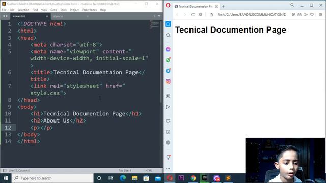 HOW TO BUILD A TECHNICAL DOCUMENTATION PAGE IN HTML& CSS FOR BEGINNERS 2022 | PROGRAMMINGWITHRAYYAN