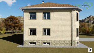 Дуплекс F-014. Двухэтажный дом на две семьи в Белгороде.