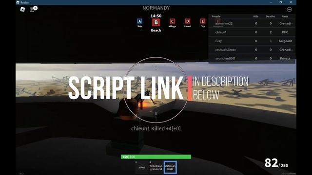 Roblox Script | D- Day | Silent Aim | Open Source | Working ! смотреть онлайн