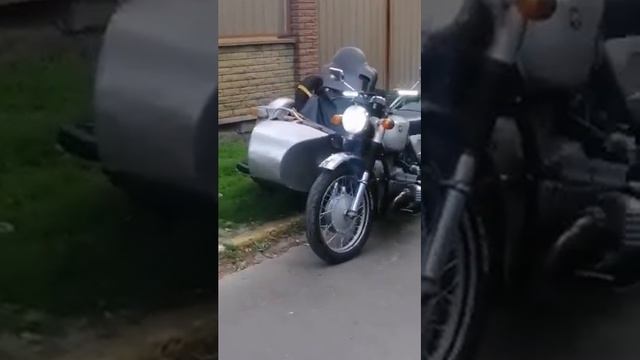 Буксировка мотоцикла на жёсткой сцепке смотреть онлайн