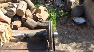 Самодельный винтовой дровокол