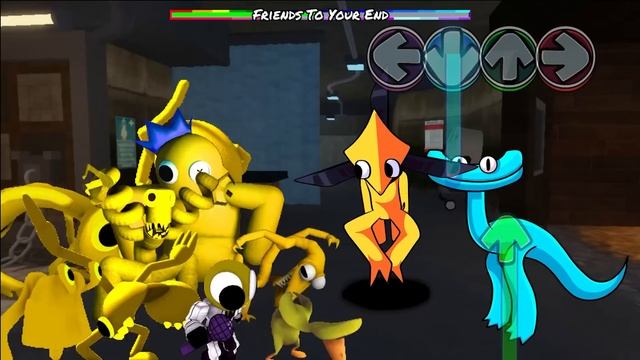 YELLOW & CYAN together Vs All Rainbow Friends All Colors | Friday Night Funkin Mod Roblox смотреть онлайн