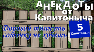 Смешные анекдоты. Подборка смешных анекдотов от Капитоныча. Выпуск 5.