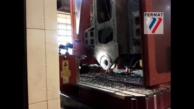 FERMAT Горизонтально-расточной станок с поворотным столом WFT 13 ЧПУ - Растачивание и резка смотреть онлайн