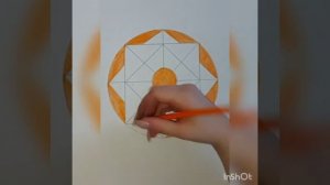 Геометрический орнамент в квадрате