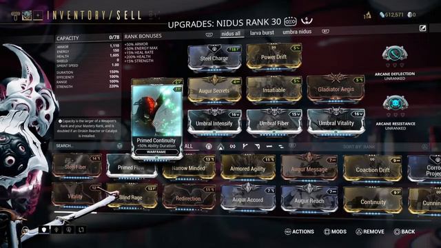 UMBRA NIDUS BUILD-Warframe смотреть онлайн