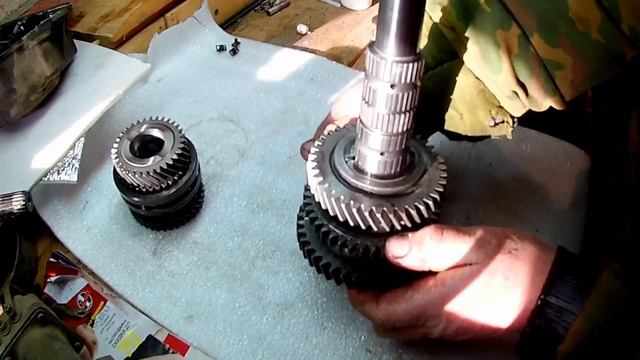 "ГРАНТА" Сборка вторичного вала КПП смотреть онлайн