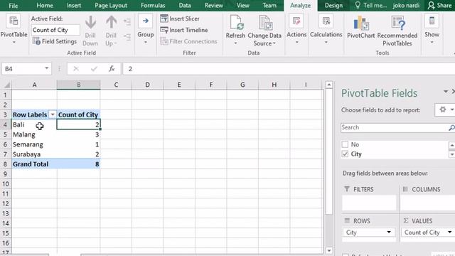 Pivot Table in Excel - #8 Trick Excel Beginner