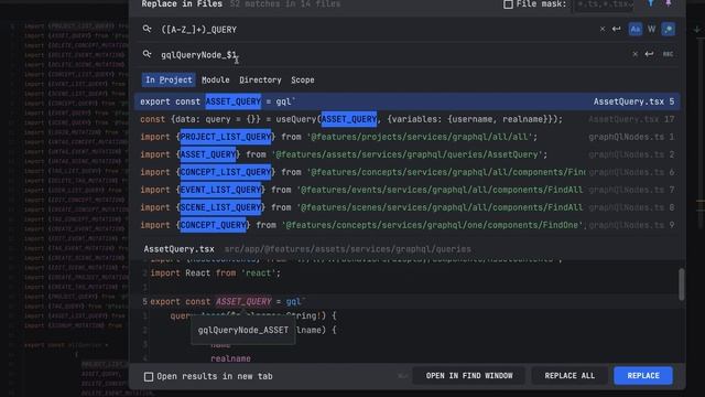 Devlog | refactoring session | Renaming query and mutation variables