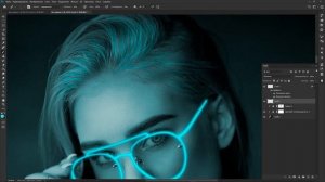 Эффект неона на очках. Урок по Photoshop 2020 | Обработка фотографий