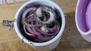"Маринованный красный лук" Лучший рецепт