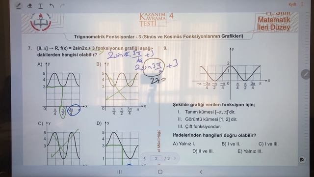 TRİGONOMETRİ MEB KAZANIM TESTİ 4 - 2019/20020 смотреть онлайн