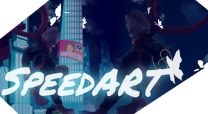 ☪SpeedART - Night parkourist