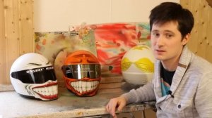 Аэрография на шлемах Bandit Alein II от ФедоровМото custom airbrush