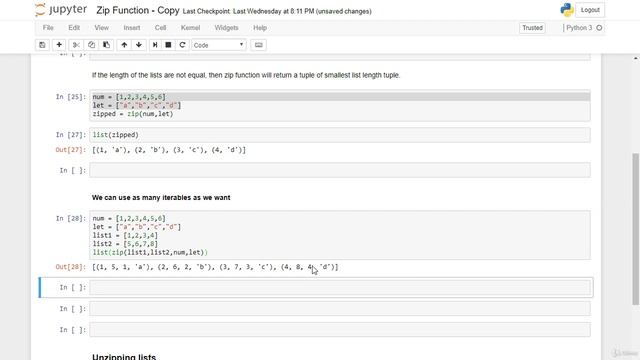 lesson33. Zip Function смотреть онлайн