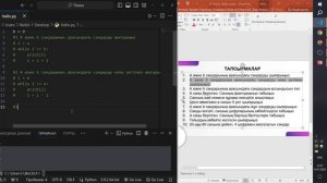 Python. While циклі. Информатика ҰБТ-2024