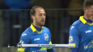 БАТЭ - Рома 29 сентября 1-0 Гол Стасевич