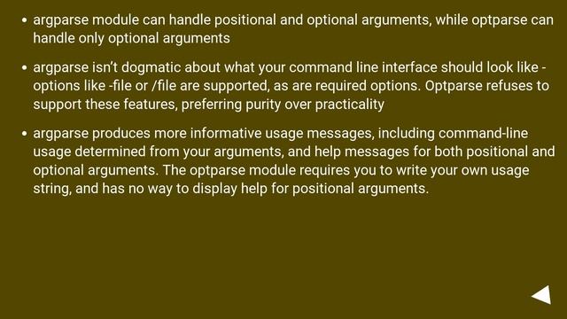 How to read/process command line arguments?