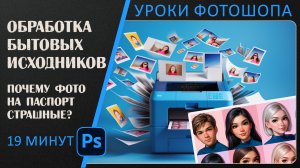 Особенности обработки бытовых исходников. Бонус -Почему фото на паспорт такие страшные.