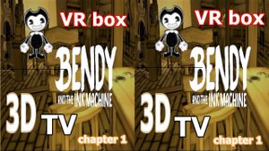 Bendy And The Ink Machine 3D VR video Google Cardboard 3D SBS VR box ch 1