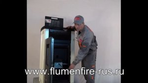 Пеллетный камин с разводкой по помещениям Flumenfire Rubina 12 кВт