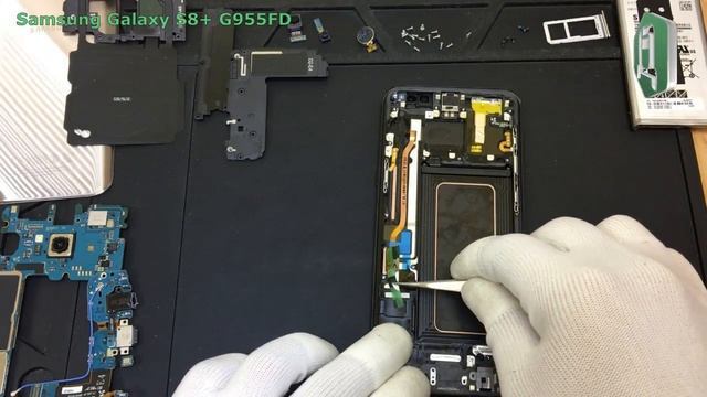 Замена дисплея (экрана) на Samsung  Galaxy S8+ G955FD. Как разобрать Самсунг Galaxy S8+