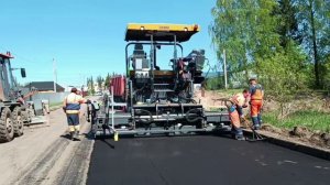 Ультразвуковая система Big Sonic Ski установленная на асфальтоукладчике XCMG RP603