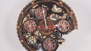 Automaton 1682 Underwater . Moving gears Nautical wall clock