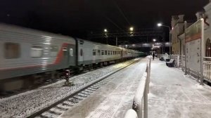 Электровоз ЭП2К-188 с поездом №155/156 Москва - Санкт-Петербург проследует Чудово!