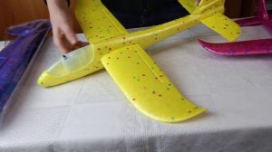 Пенопластовый самолёт ✈ |  Самолёт из пенопласта метательный