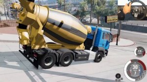 BeamNG Drive - Truck Crash Tests | Steering Wheel Gameplay Ep 3