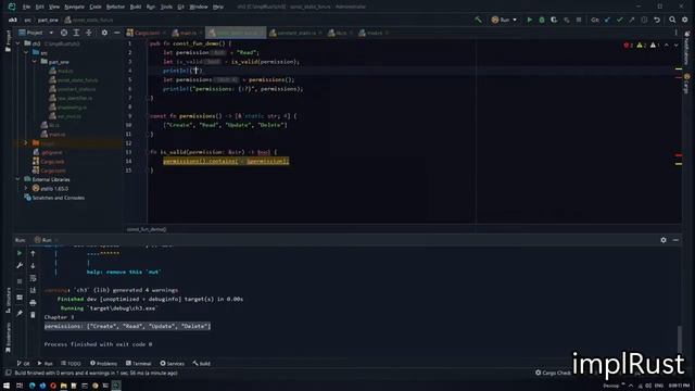 chapter 3 - part 4 - constant, static - functions - by implRust смотреть онлайн