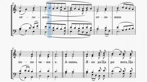 Херувимская песнь Лядов (без пения) сопрано