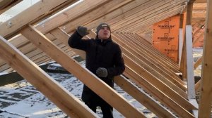 Монтаж стропильной системы, основные узлы кровли