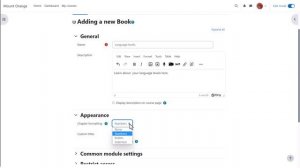 Book in Moodle