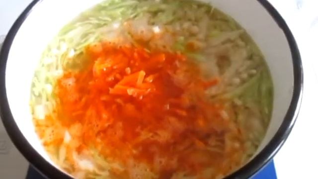 Борщ со свежей капустой (с говядиной)